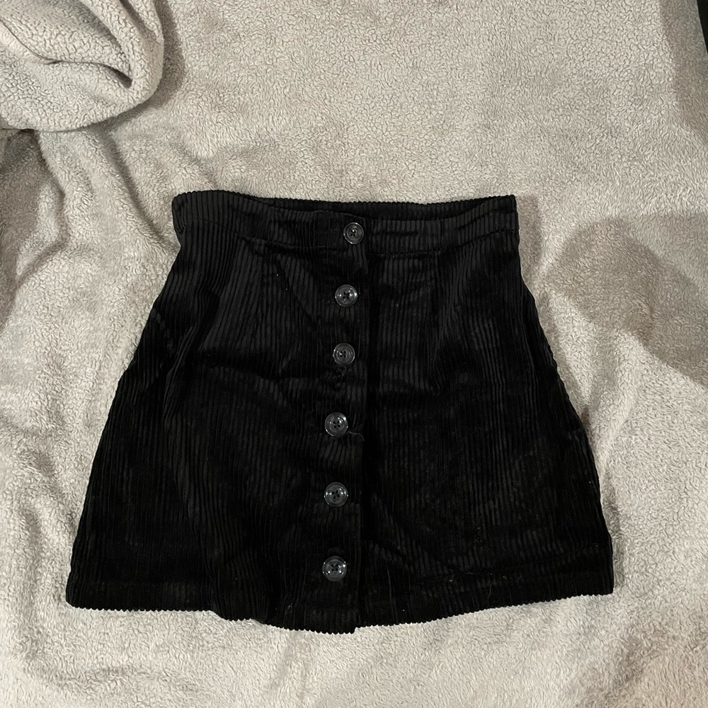 Corduroy mini skirt